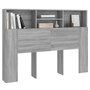 Voir la diapositive 4 : VIDAXL Armoire de tete de lit Sonoma gris 140x19x103,5 cm