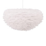 Paris Prix Lampe Suspension en plume  Nicola  75cm Blanc