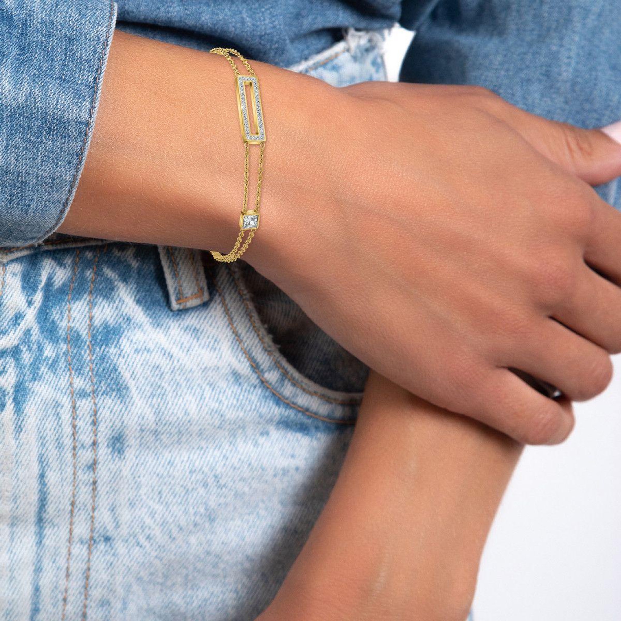 Voir la diapositive 2 : SC BOHEME Bracelet par SC Bohème orné de Cristaux scintillants