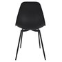 Voir la diapositive 5 : The Home Deco Factory Chaise GUSTAV noir