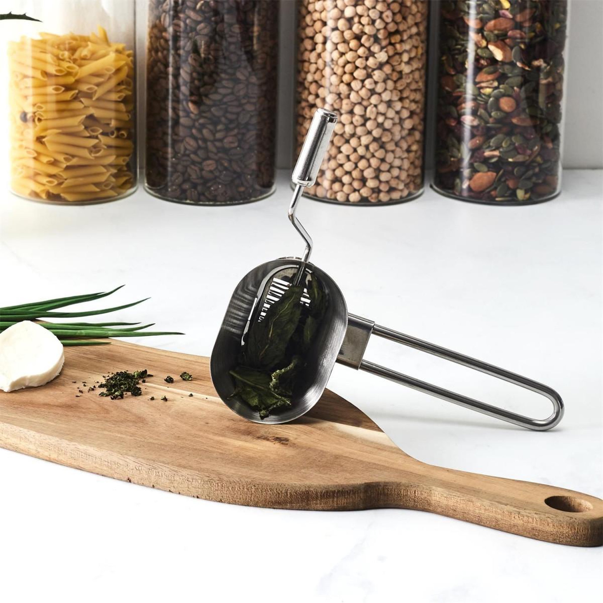 Voir la diapositive 4 : COOK CONCEPT Moulin à manivelle  herbes aromatiques  19cm inox