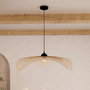 Voir la diapositive 2 : Rendez vous déco Suspension D75 cm en bambou avec fil noir-Jipi