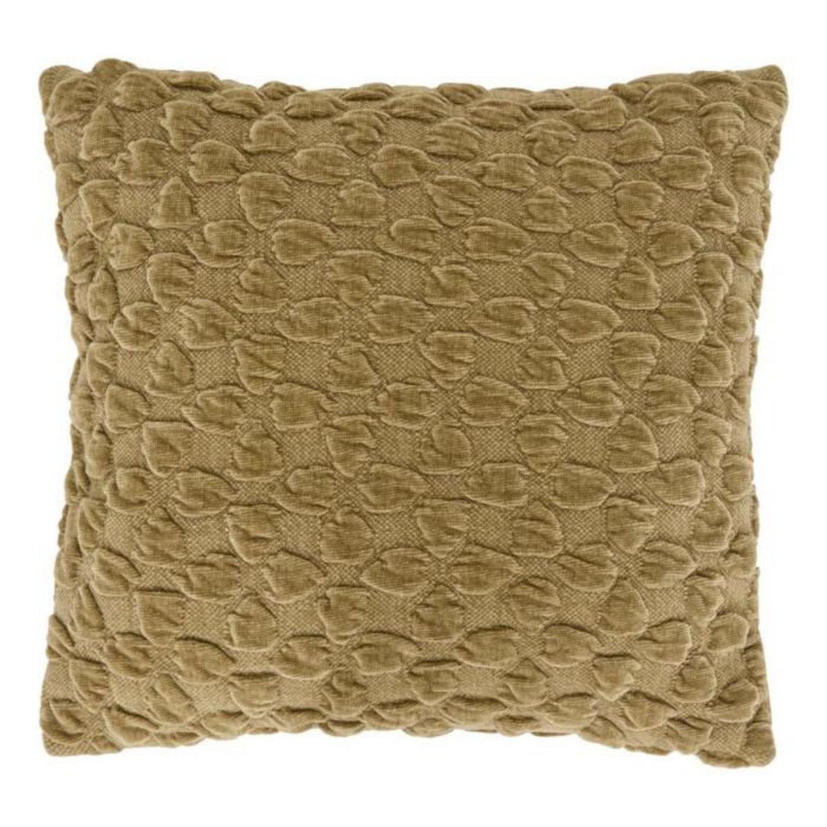 ATMOSPHERA Coussin Chenillé 3D  Nova  40x40cm Kaki