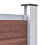 Voir la diapositive 5 : VIDAXL Panneau de cloture WPC 95x186 cm Marron