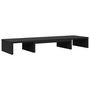 Voir la diapositive 6 : VIDAXL Support de moniteur élévateur réglable noir bois d ingénierie