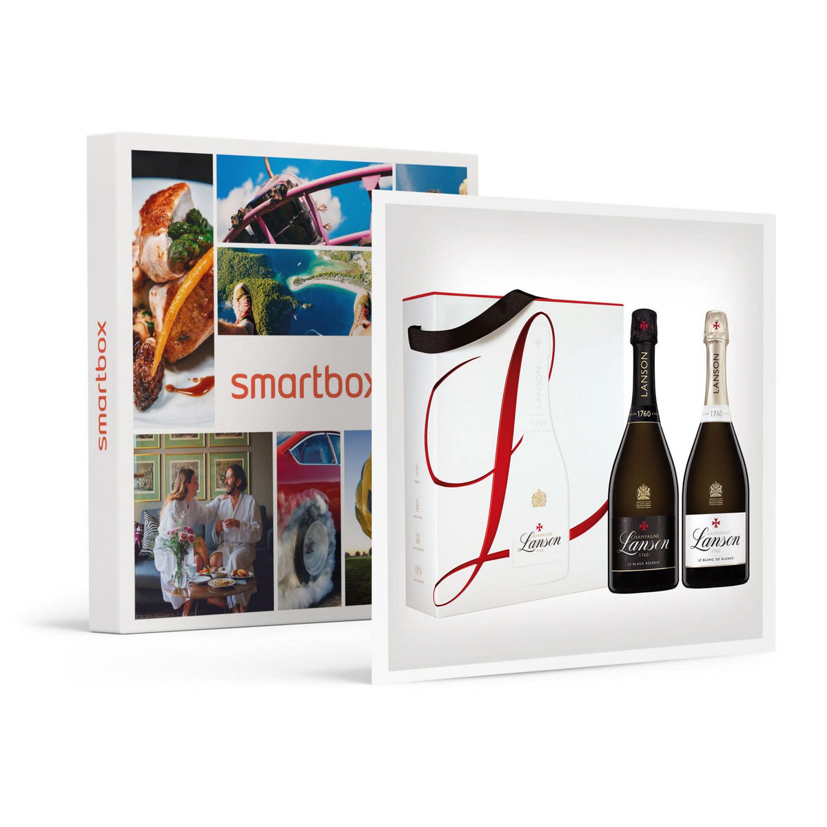 Smartbox Coffret de 2 bouteilles d'exception de champagne Lanson - Coffret Cadeau Gastronomie