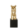 Voir la diapositive 2 : Paris Prix Tête de Cheval Ajourée sur Socle  Hollywood  40cm Doré