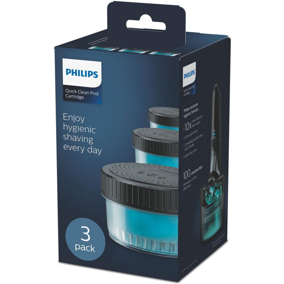 Philips Lotion de nettoyage Quickclean recharges liquide CC12/50 x3