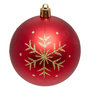 Voir la diapositive 6 : ATMOSPHERA Lot de 60 Boules de Noël  Rena  8cm Rouge & Doré