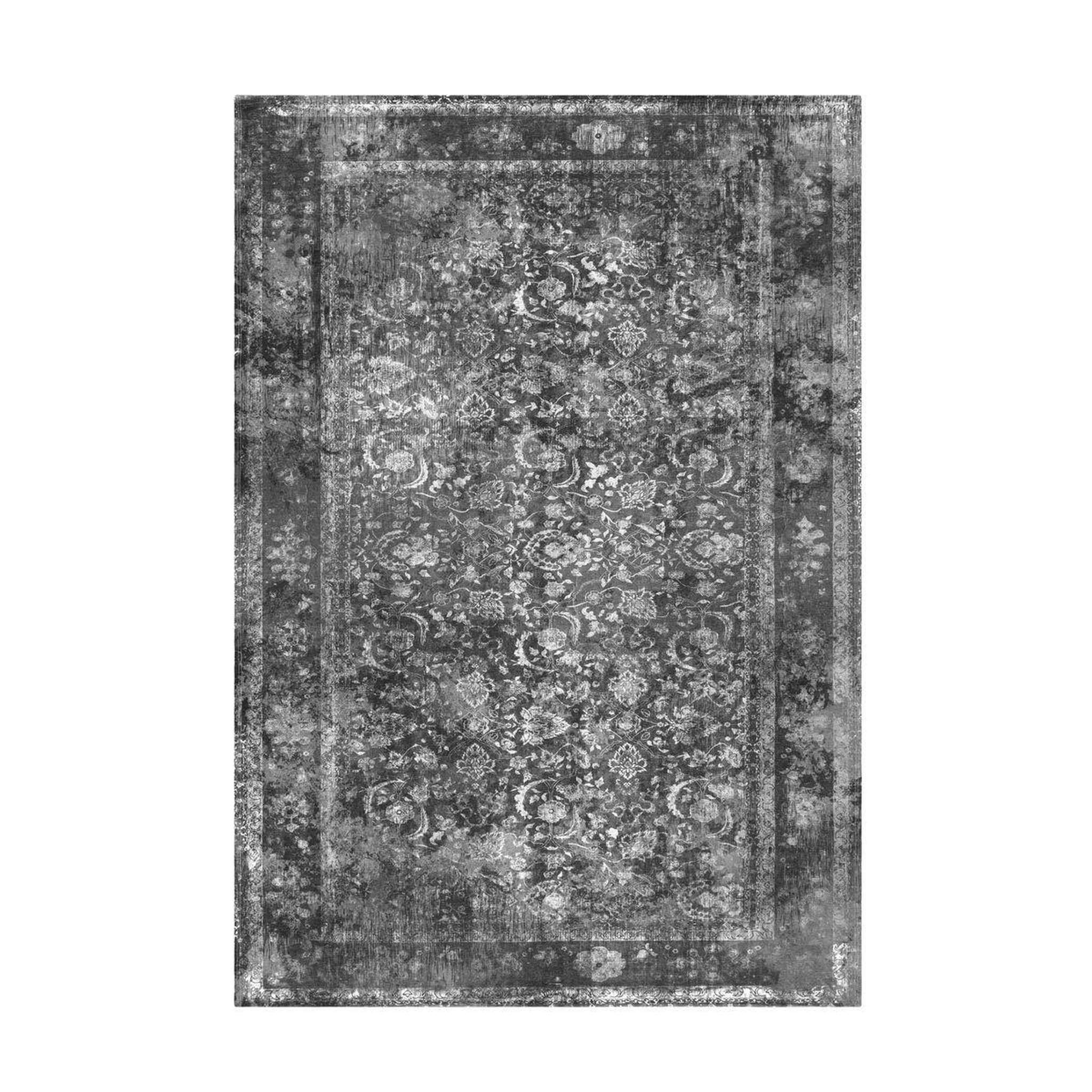 Voir la diapositive 1 : Paris Prix Tapis antique à poils courts  vintage  gris