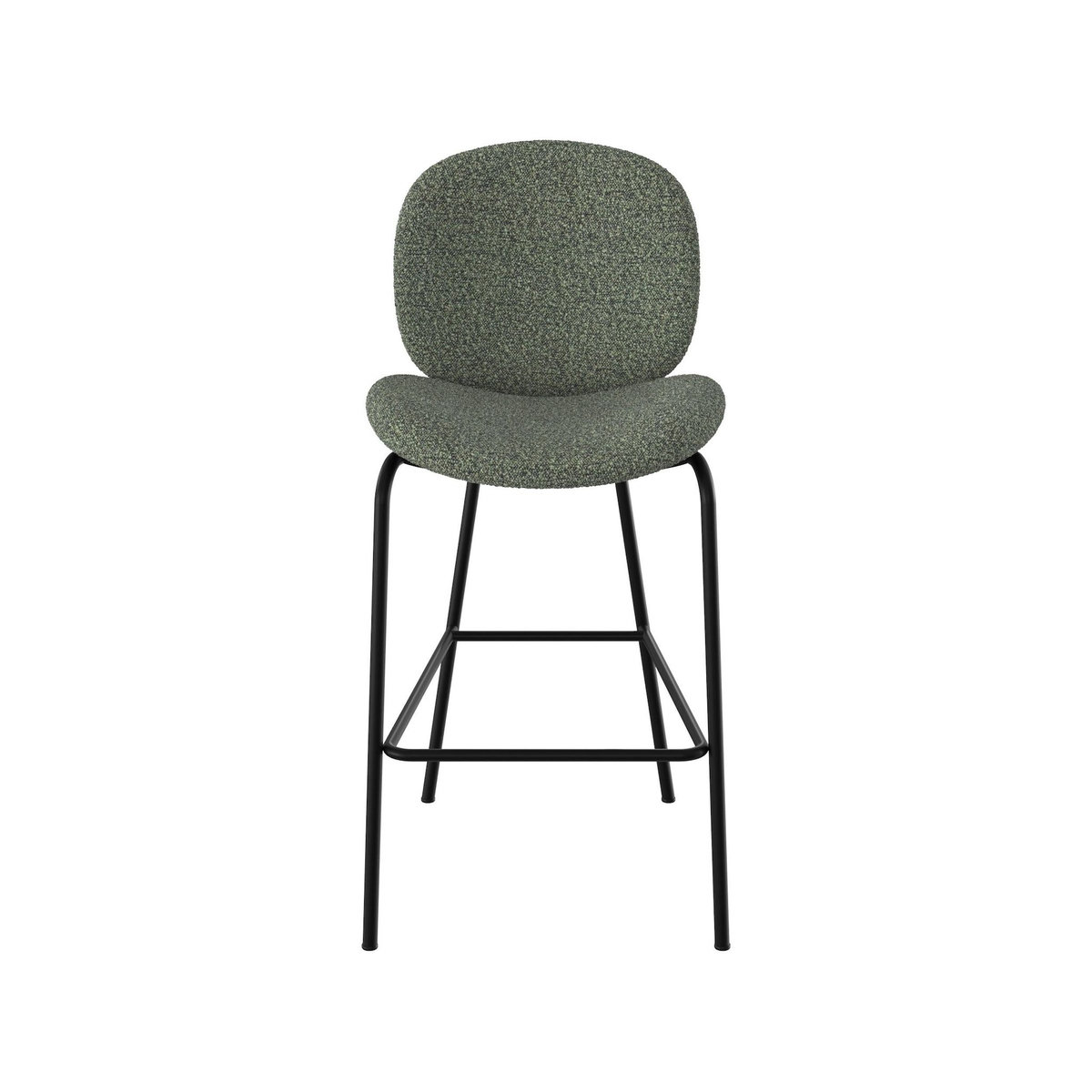 Rendez vous déco Lot de 2 chaises pour îlot central en tissu bouclé beige 63,5 cm - Iris