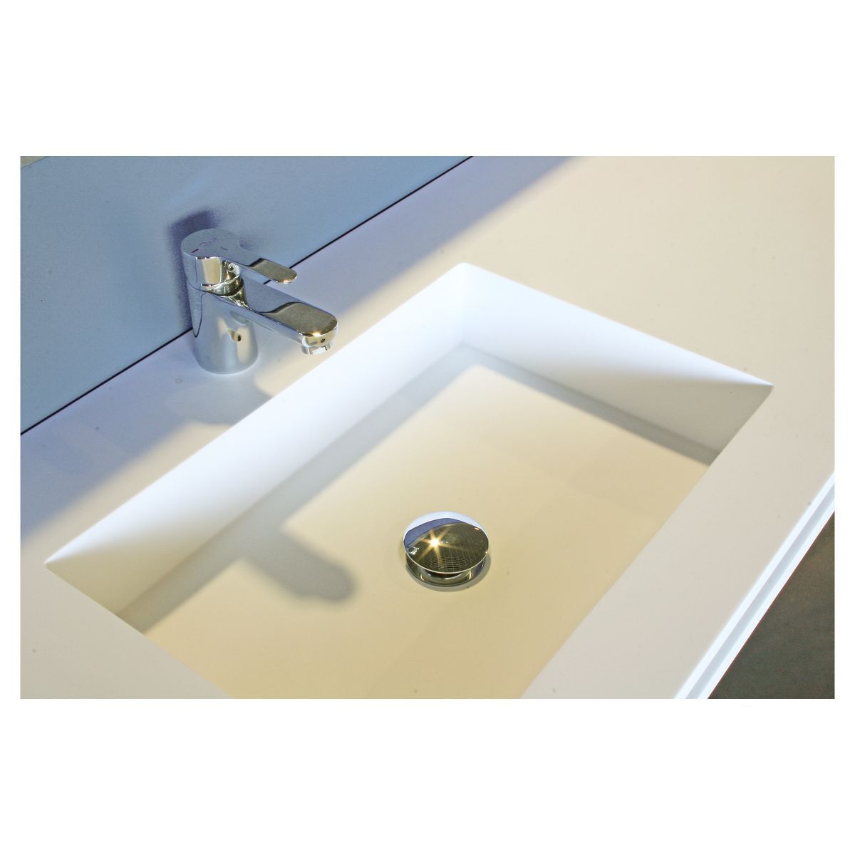 ONDEE LICEO Plan vasque 120cm BLANC