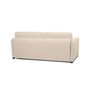 Voir la diapositive 5 : Canapé convertible 140 cm  système couchage express 3 places en tissu Gris clair ALICE 