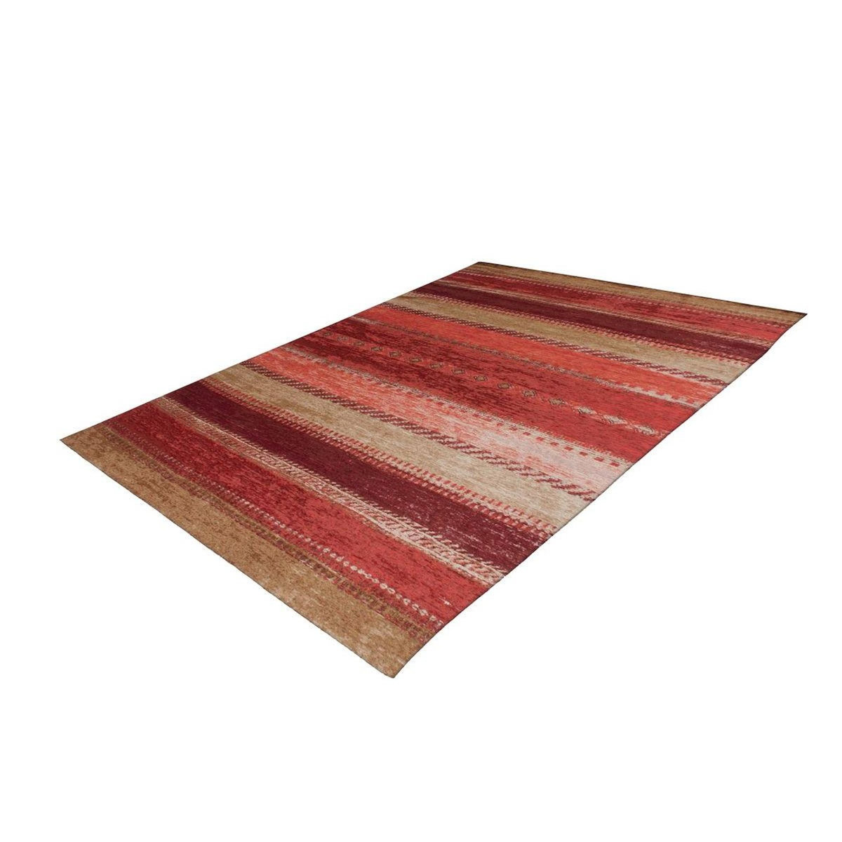 Paris Prix Tapis Jacquard à Poils Courts  Blaze  Rouge