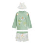 Voir la diapositive 1 : Petit Béguin Maillot de bain bébé 2 pièces t-shirt de protection UV & boxer avec chapeau Kanha