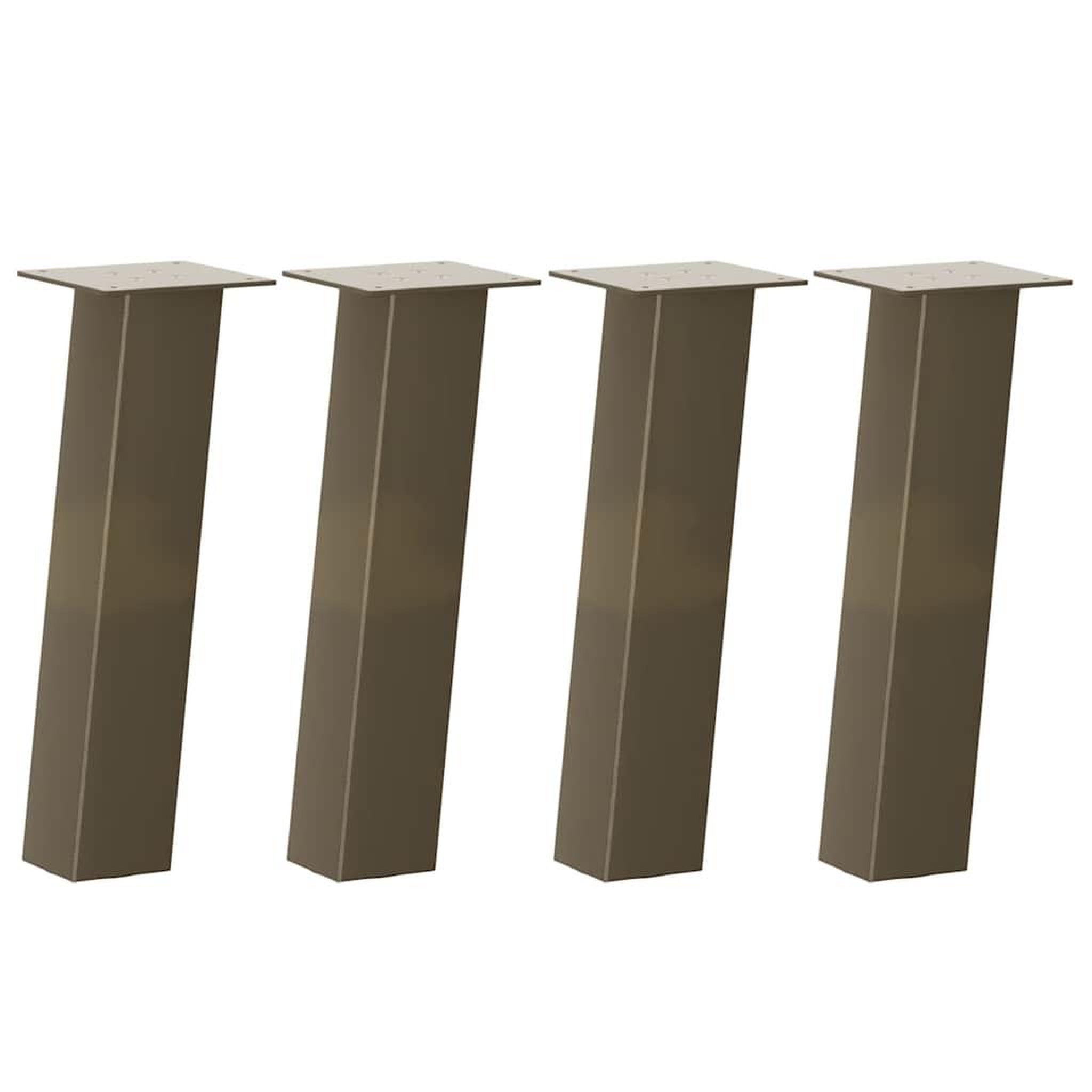 Voir la diapositive 2 : VIDAXL Pieds de table basse acier naturel 4 pcs 30 cm acier
