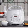 Voir la diapositive 2 : KITCHENCOOK Kitchencook - Cuiseur à Riz 2.2l - Panier Vapeur Intégré - 400w - 4 Menus De Cuisson Automatique - Départ Différé - Blanc