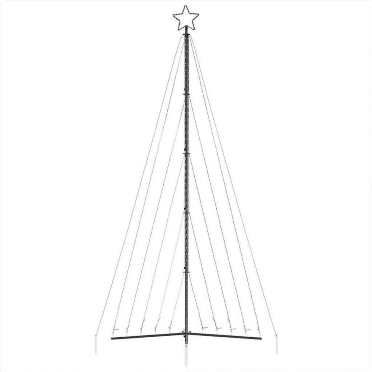 VIDAXL Guirlande de sapin de Noël 570 LED colorées 399 cm