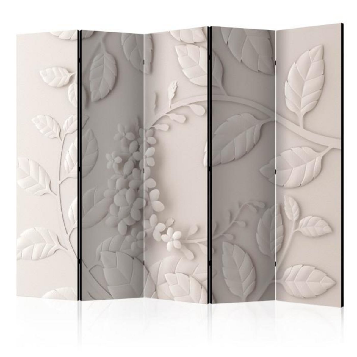 Paris Prix Paravent 5 Volets  Paper Flowers Cream  172x225cm