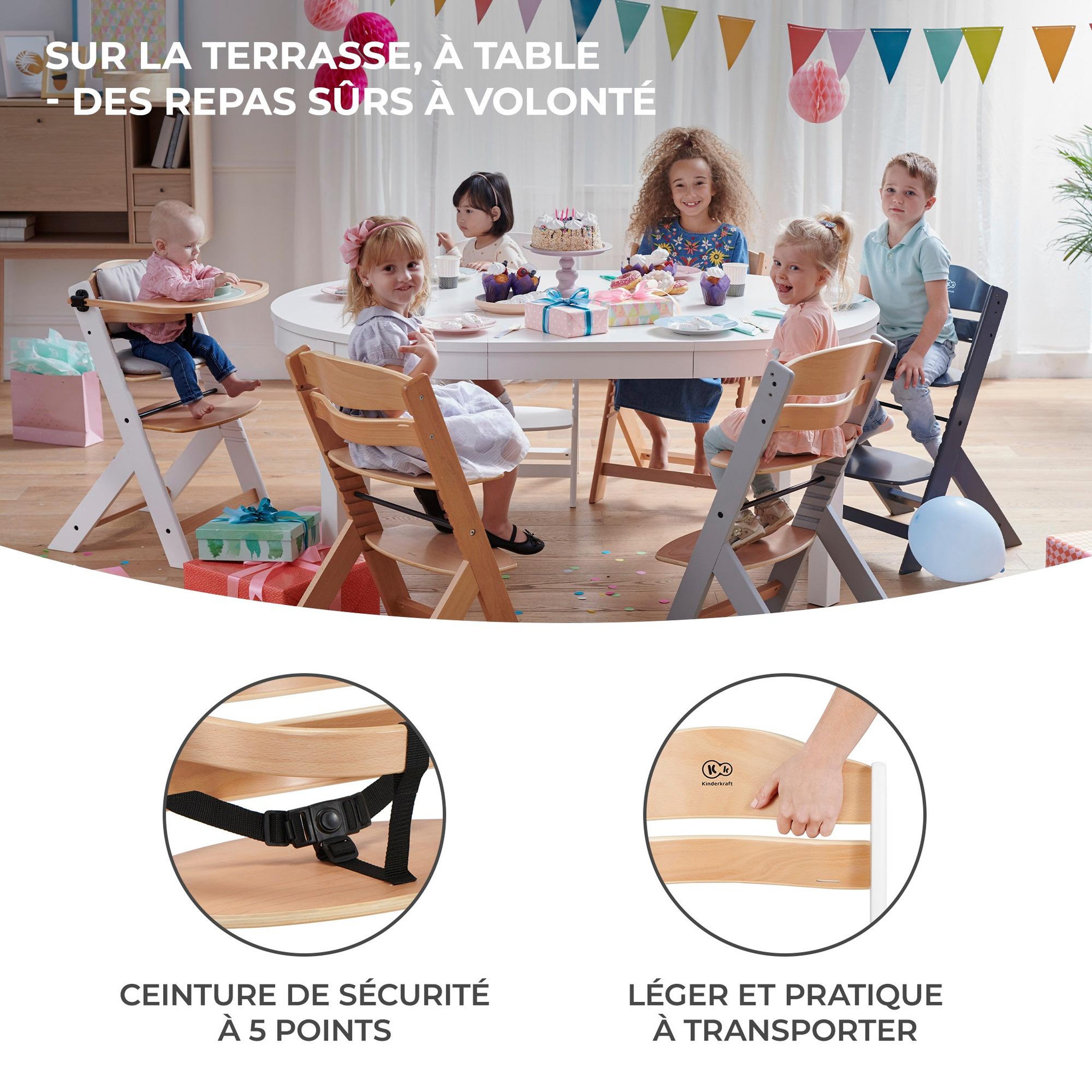 Voir la diapositive 5 : KINDERKRAFT Draisienne reglable avec roues pu repose pieds