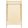 Voir la diapositive 3 : VIDAXL Panier a linge Bois de cedre et textile Beige 42 x 41 x 64 cm