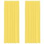 Voir la diapositive 2 : VIDAXL Rideaux en voile avec boucles 2 pcs jaune 140x260 cm