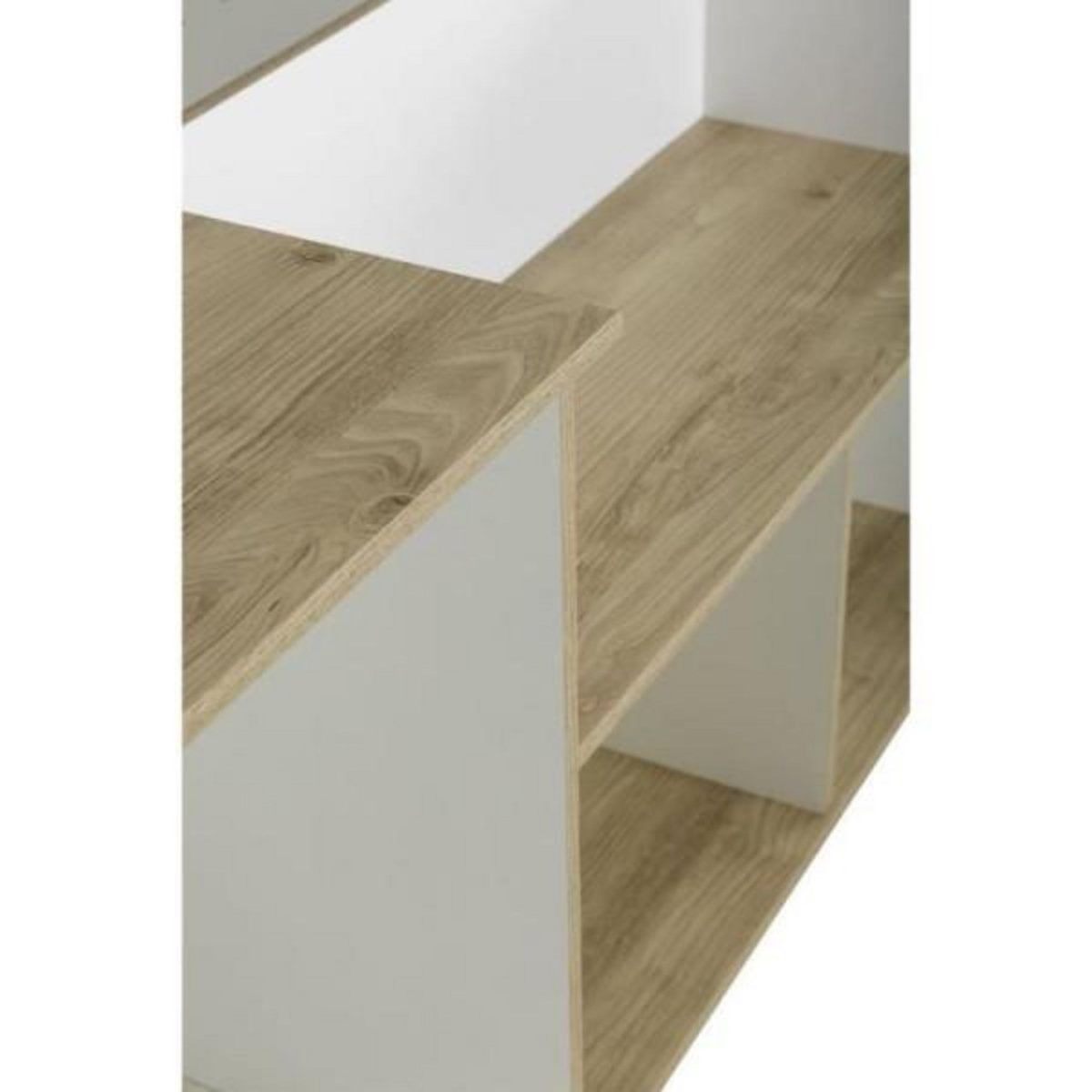 DIAGONE Lit combiné enfant OSCAR - 90 x 190 cm - Chene clair / Blanc - Diagone