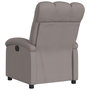 Voir la diapositive 5 : VIDAXL Fauteuil inclinable electrique Taupe Tissu
