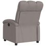 Voir la diapositive 5 : VIDAXL Fauteuil inclinable electrique Taupe Tissu