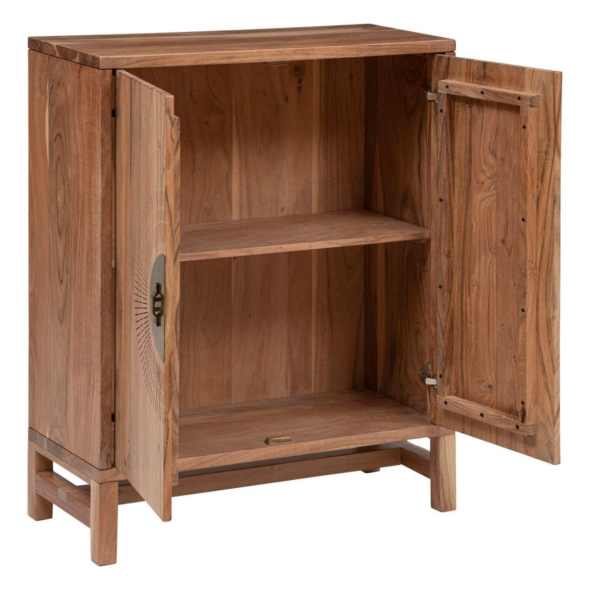 ATMOSPHERA Buffet haut 2 portes en bois JILING - Marron
