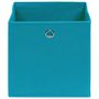 Voir la diapositive 3 : VIDAXL Boîtes de rangement 4 pcs Bleu azuré 32x32x32 cm Tissu