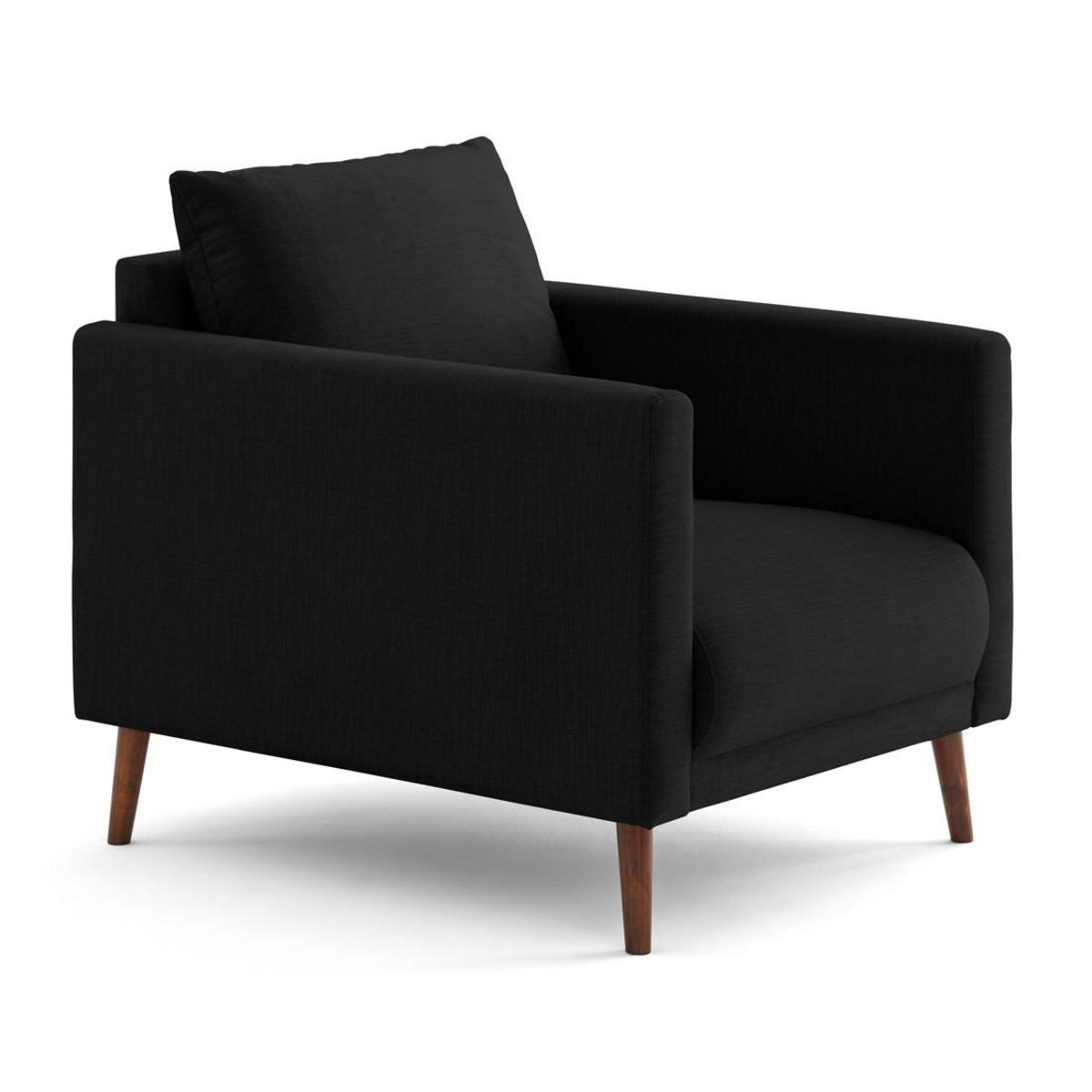 LISA DESIGN Ostrava - fauteuil en velours pieds en bois