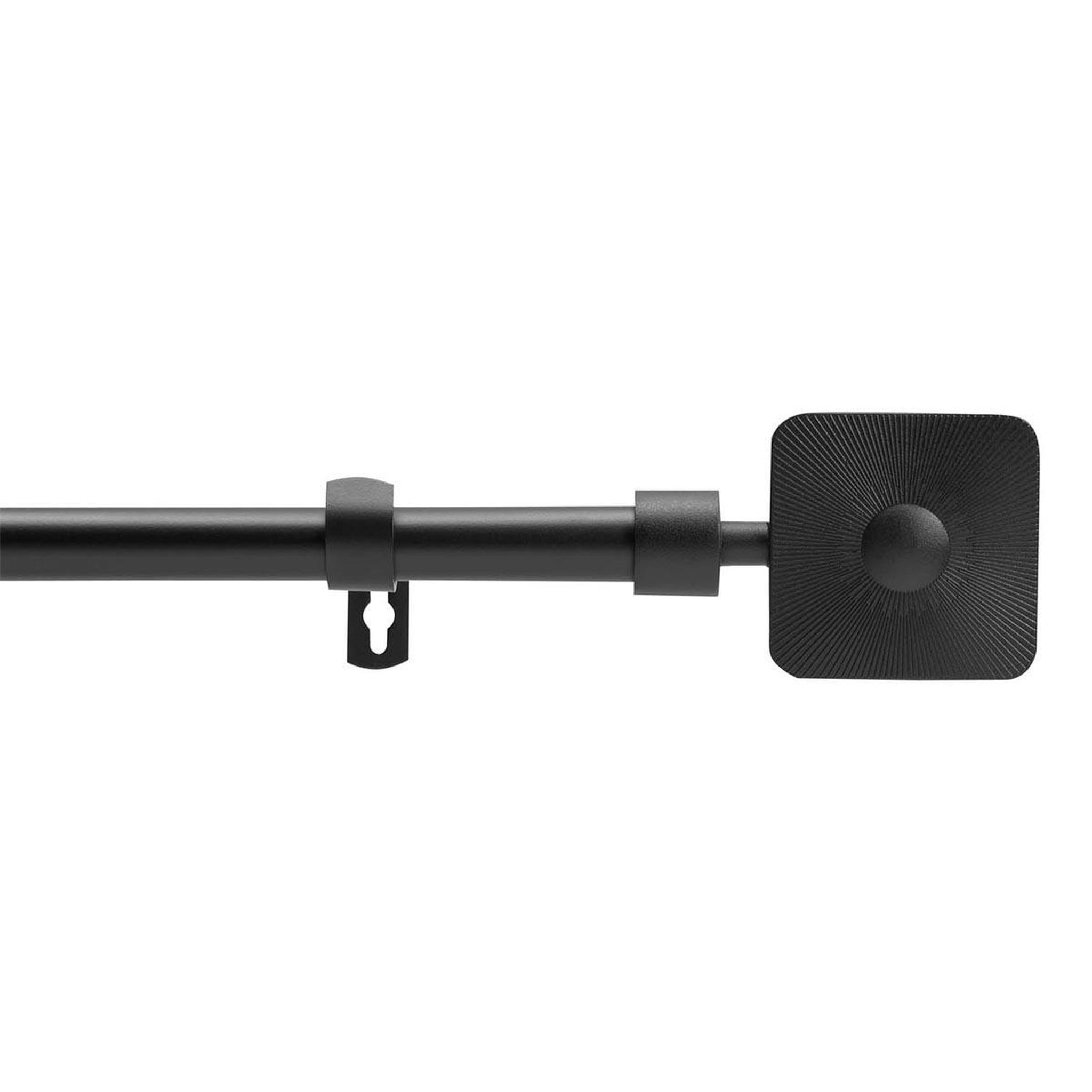 Douceur d'Intérieur Kit tringle à rideau extensible  sarita  120-210cm noir