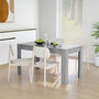 Voir la diapositive 1 : VIDAXL Table de salle a manger Gris beton 140x74,5x76 cm Agglomere