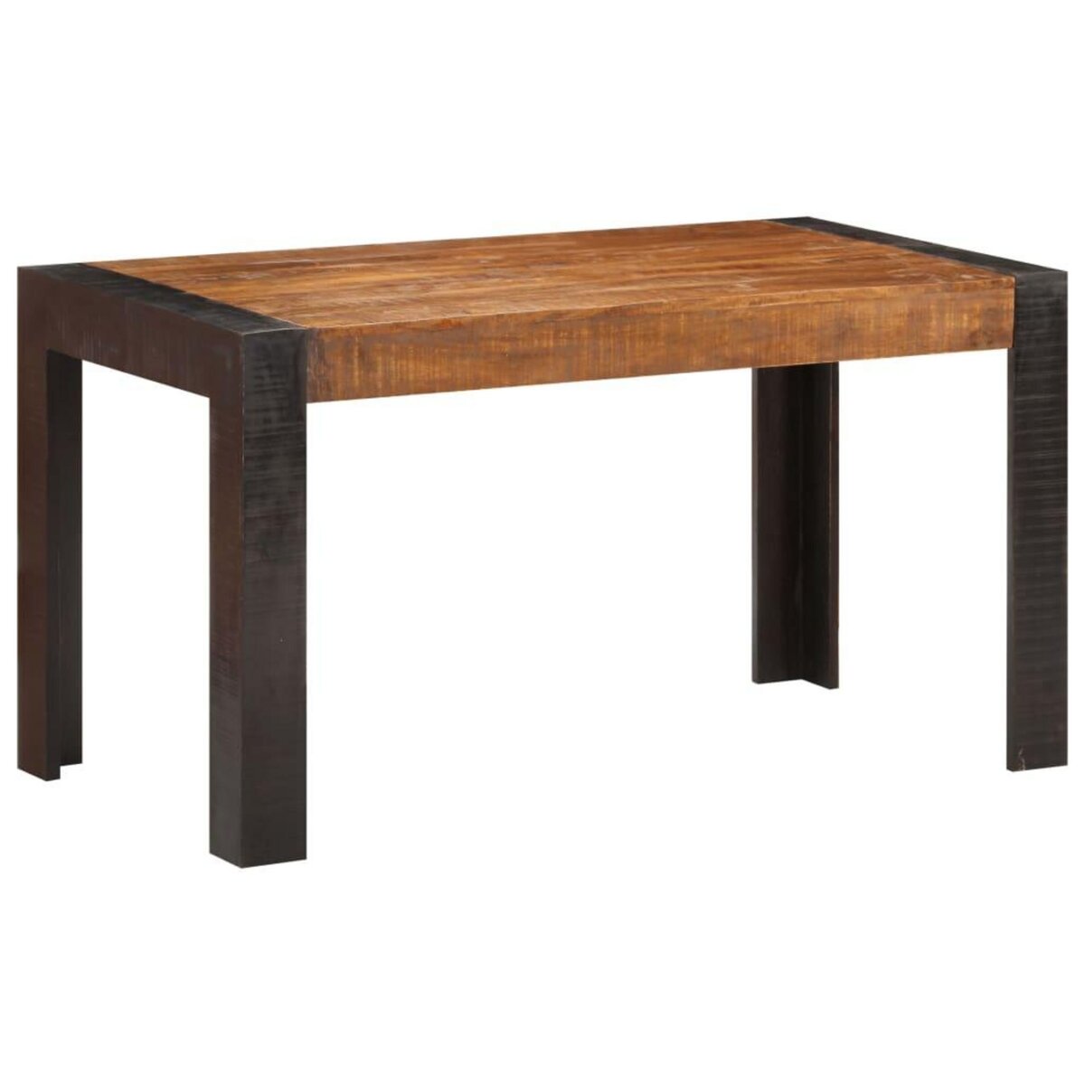 VIDAXL Table a manger 140x70x76 cm Bois de manguier brut massif