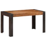 VIDAXL Table a manger 140x70x76 cm Bois de manguier brut massif
