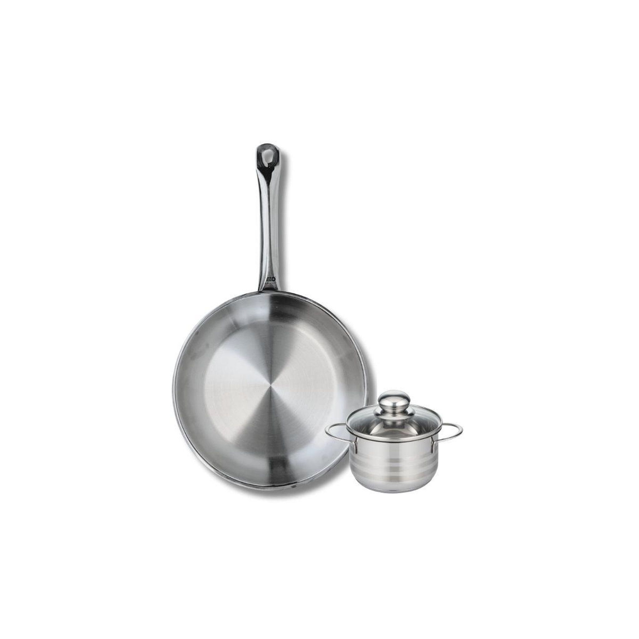 ELO Ensemble de 1 poêle de cuisson 28 cm et 1 faitout 12 cm elo profi brillant