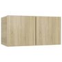 Voir la diapositive 4 : VIDAXL Meubles TV 8 pcs Chene sonoma Bois d'ingenierie