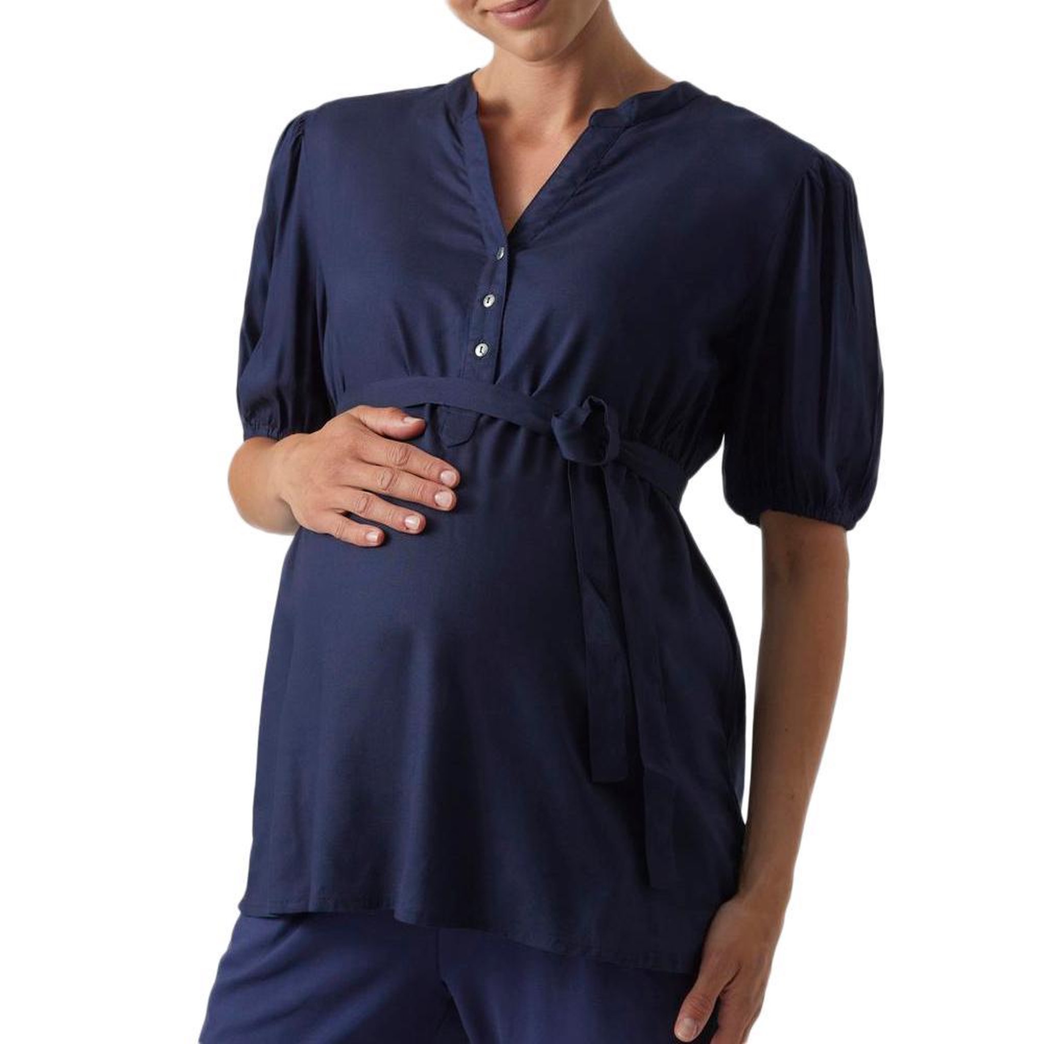 MAMALICIOUS Blouse de Grossesse  Femme Mamalicious Mercy Lia. Coloris disponibles : Bleu