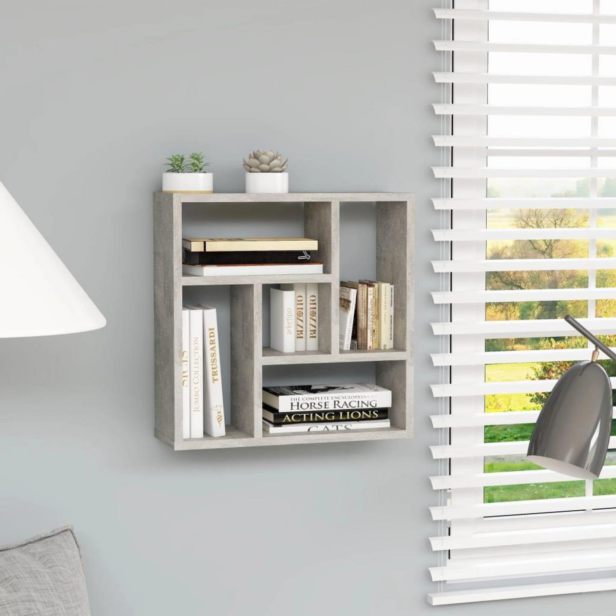 VIDAXL Etagere murale Gris beton 45,1x16x45,1 cm Bois d'ingenierie