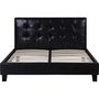Voir la diapositive 4 : Habitat et Jardin Lit double en pvc  Julia  - 140 x 190 cm - Noir