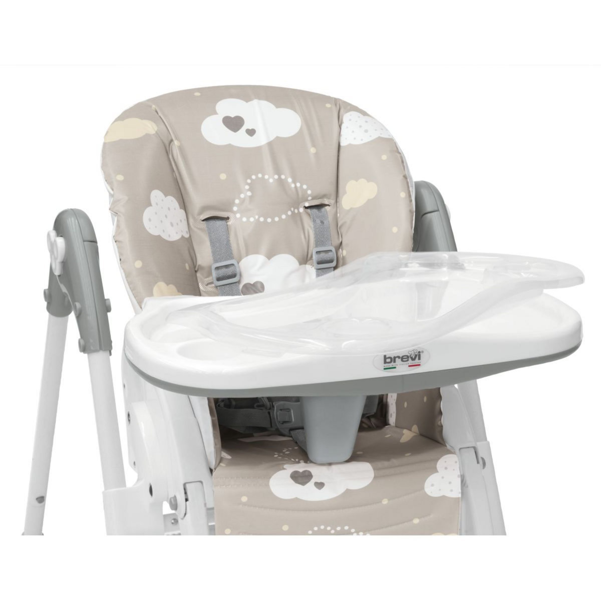 CONVIVIO chaise haute - c&oelig;urs et nuages