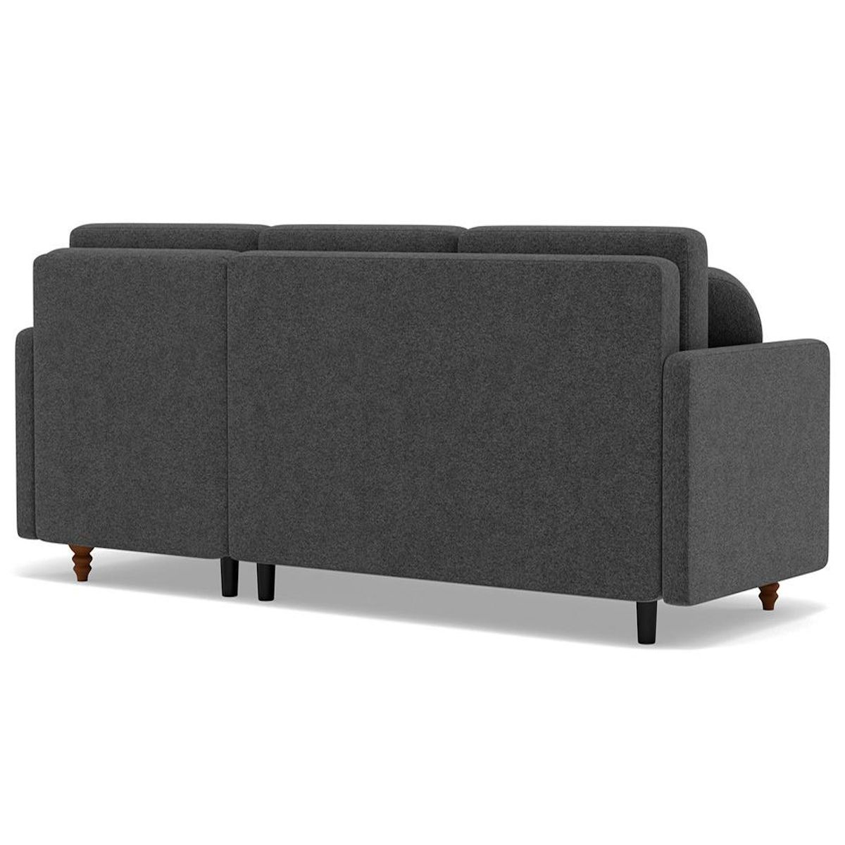 BEST MOBILIER Calypso - canapé d'angle réversible 4 places convertible avec coffre en tissu