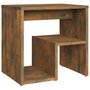 Voir la diapositive 2 : VIDAXL Table de chevet Chene fume 40x30x40 cm Bois d'ingenierie