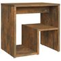 Voir la diapositive 2 : VIDAXL Table de chevet Chene fume 40x30x40 cm Bois d'ingenierie