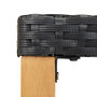 Voir la diapositive 4 : VIDAXL Banc de jardin 120 cm Noir Resine tressee et bois d'acacia