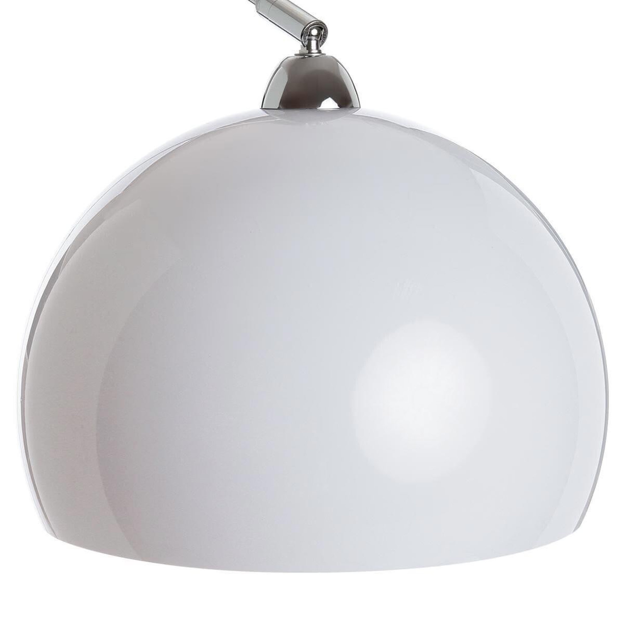 Voir la diapositive 2 : ATMOSPHERA Lampadaire métal design  boule  185cm blanc