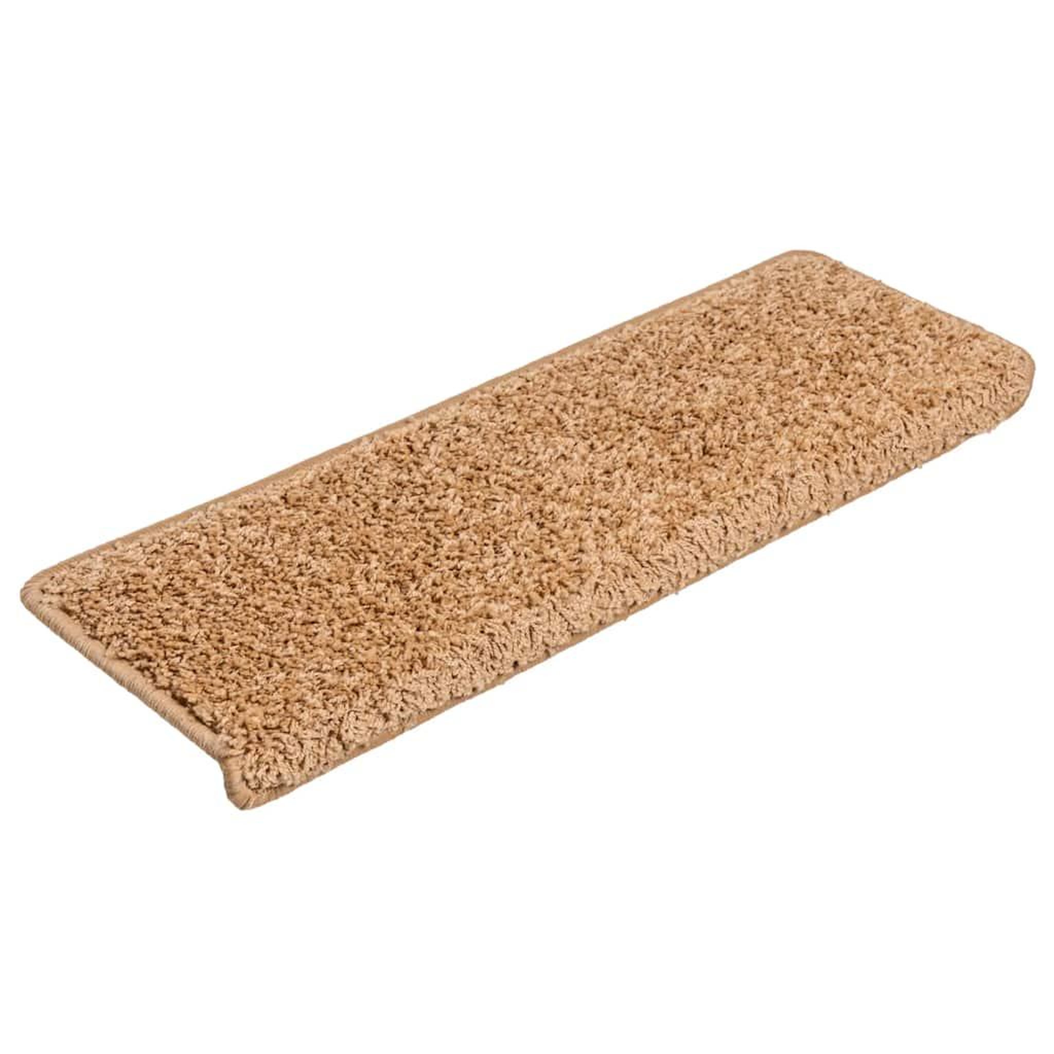 Voir la diapositive 2 : VIDAXL Tapis d'escalier 20 pcs 65x21x4 cm beige