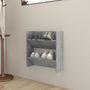 Voir la diapositive 1 : VIDAXL Armoire a chaussures murale Gris beton 60x18x60 cm Agglomere
