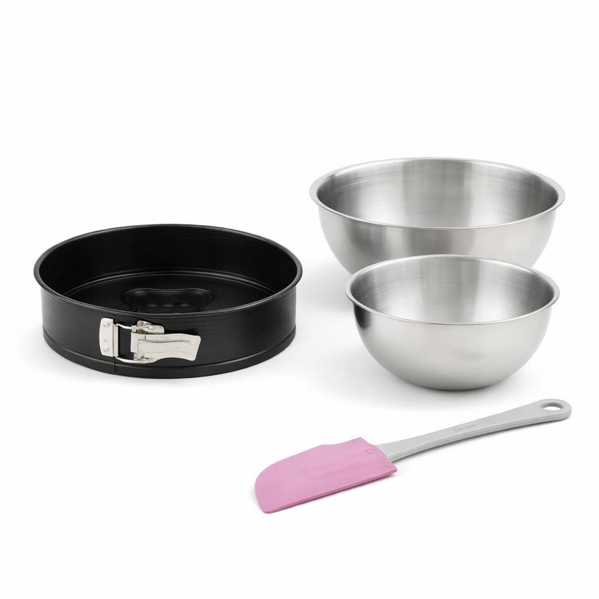 ZENKER Set pâtisserie avec moule à manqué 26 cm à charnière motif ourson, 2 bols à mixer et spatule zenker
